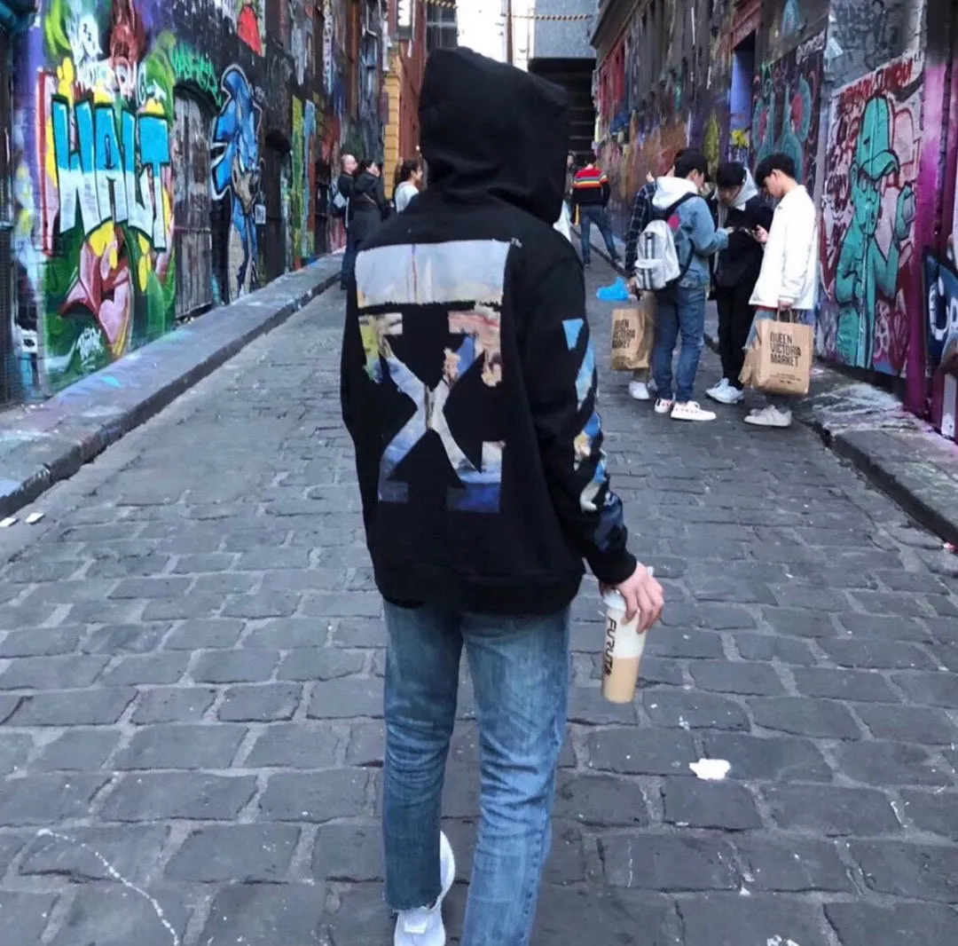 ♻️💯Upper body reference model picture❤️Top tested version OFF WHITE OW timeless classic Monet oil painting watercolor graffiti hooded zipper pure cotton loose cardigan sweatshirt jacket for men and women couples hot overseas style, same upper body for celebrities, classic and beautiful oil painting style! World treasures, top famous paintings, walking works of art!  A good product starts with the fabric of the clothes. Our fabrics are pre-shrunk with epoxy water before leaving the fabric factory. After the fabrics are dried, they will have a light fragrance. Who can do this? The printing uses an imported 16-head white ink color drawing integrated direct printing machine + discharge dyeing process, which is completely consistent with zip. It effectively guarantees the perfect printing texture and visual effect. The multi-layered hollow points in the printing pattern are all manually modified, and the alignment is consistent to identify the first eye-catching point.   From the beginning of 2019 to now, a total of 100,000+ have been shipped. It can be said that this model is made to perfection. The basic purchase price for foreign purchasing agents is 50+, and the repurchase rate is 100%. The details, fabrics, and printing can be said to be completely restored, a true top version!  Let’s talk about the reason for 100,000+ sales! First, you can see the products we make, and all the identification details are in place. 1. The 4 hollow points on the printed character hat are identification details. During the scan, many manual modifications were required, and a hollow point was exposed, which was a fake at first glance. This is hollow, not black dot printing. 2. Printing is a combined process of discharge dyeing + direct injection! Both the black and white prints can be pulled apart, and the prints will not be damaged by loosening and rebounding. The dye is completely integrated into the fabric. 3. The fabric is 480 grams of custom-dyed fish scale terry cotton fabric, which has an excellent hand feel. 4. The collar label is embossed and has a hand-feeling effect! Definitely not an embroidery label, nor a blue label. 5. The tag rope is hung vertically from the collar. The rope is 120CM long, not a side rope. It is full of details. 6. Details, the main picture is actually shot. If you are worried about what you have seen, you can directly compare it with the pictures of my home and the official website. Fearless of all comparisons. 7. Customized pull tabs with engravings and hat rope bells with engravings! These are the details of the identification.   Size: XS-L Color: Black Off-White P:420